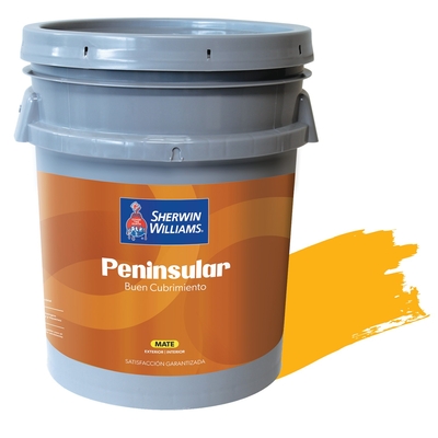 PINTURA LATEX PARA USO EXTERIOR / INTERIOR AMARILLO FIESTA PENINSULAR LATEX MATE