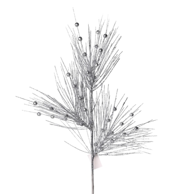 RAMA NAVIDAD PLATA 80 cm