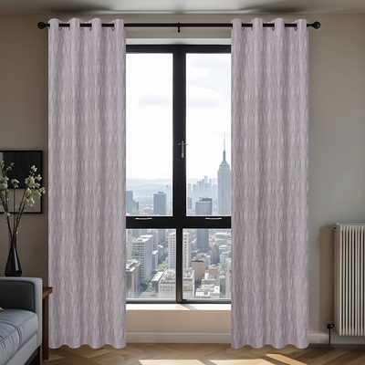 CORTINA PARA SALA 140 cm x 229 cm PLATA ORION BLACKOUT