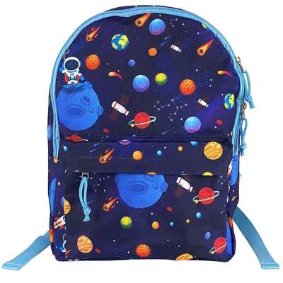 MOCHILA INFANTIL 41 cm POLIESTER MULTICOLOR DISEÑO ESPACIAL