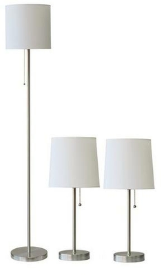 LÁMPARA PEDESTAL/MESA 1 LUZ E27 BLANCO