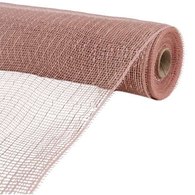MALLA NAVIDAD 26 cm x 8.2 m (9 yd) ROSADO BRILLANTE