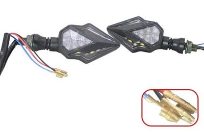 LUZ DIRECCIONAL LED PARA MOTO AMBAR CON SECUENCIA
