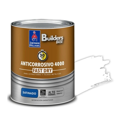 ANTICORROSIVO ALQUIDICO PARA METAL PARA USO EXTERIOR / INTERIOR BLANCO SATINADO COLONIAL 4000