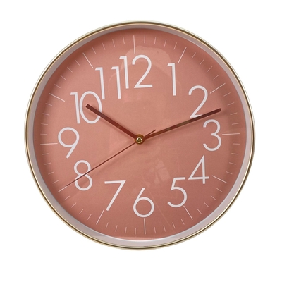 RELOJ PARED 30 cm PLASTICO ANARANJADO REDONDO