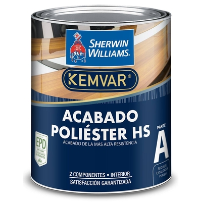 BARNIZ POLIESTER HS PARA MADERA PARA USO EXTERIOR TRANSPARENTE BRILLANTE