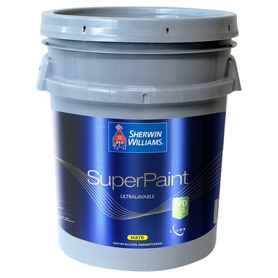 PINTURA LATEX INTERIOR MATE BLANCO SUPER PAINT