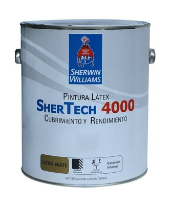 PINTURA LATEX PARA USO EXTERIOR / INTERIOR BASE ULTRA BLANCO SW SHER TECH