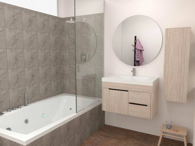 MUEBLE TIZIANO ELEVADO SODER CON LAVABO SIENA BLANCO 63 cm x 48 cm