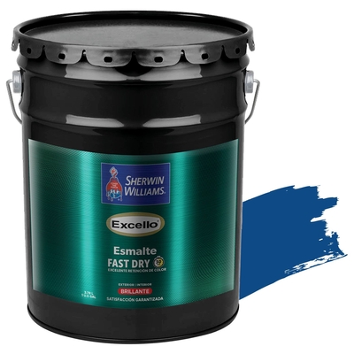 PINTURA ESMALTE PARA USO EXTERIOR / INTERIOR AZUL BANDERA BRILLANTE EXCELLO ESMALTE