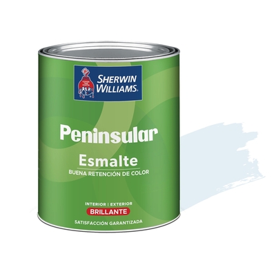 PINTURA ESMALTE PARA USO EXTERIOR / INTERIOR CELESTE BRILLANTE PENINSULAR ESMALTE