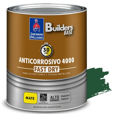 ANTICORROSIVO ALQUIDICO PARA METAL PARA USO EXTERIOR / INTERIOR VERDE MATE COLONIAL 4000
