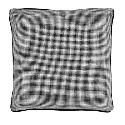 COJIN DECORATIVO 45 cm x 45 cm POLIESTER NEGRO-BLANCO