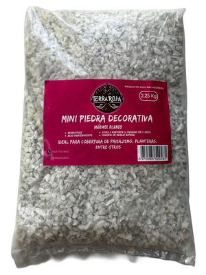 CUBRESUELO PIEDRA MARMOL BLANCO 2.25 kg