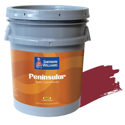 PINTURA LATEX PARA USO EXTERIOR / INTERIOR CARMESI PENINSULAR LATEX MATE