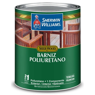 BARNIZ POLIURETANO PARA MADERA PARA USO EXTERIOR / INTERIOR TRANSPARENTE SATINADO