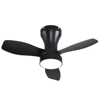 VENTILADOR TECHO LED 40 W LUZ CALIDA NEUTRA FRIA 2 300 LM 3 ASPAS PLASTICO NEGRO