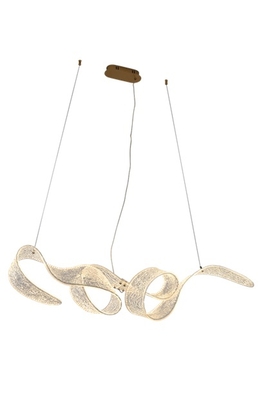 LAMPARA PENDANT LED 50 W LUZ CALIDA METAL DORADO