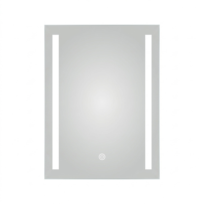 ESPEJO PARA BAÑO CON LUZ LED 60 cm x 80 cm RECTANGULAR CON BOTON TOUCH