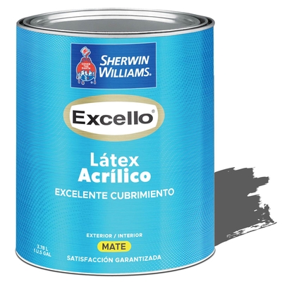PINTURA LATEX PARA USO EXTERIOR / INTERIOR GRIS METEORO EXCELLO LATEX