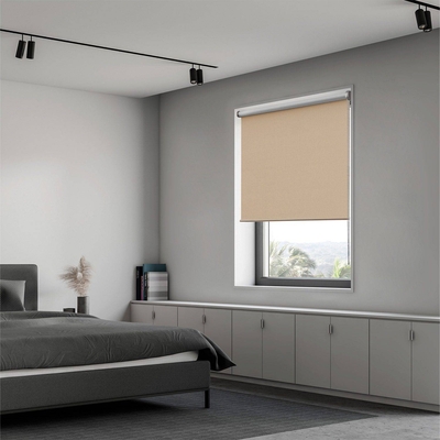 CORTINA ROLLER BLACKOUT 100 cm/96 cm x 160 cm POLIESTER BEIGE ASTELLA