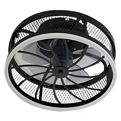 LÁMPARA PLAFON LED 60 W LUZ CÁLIDA - NEUTRA - FRÍA DISEÑO ARO CON VENTILADOR