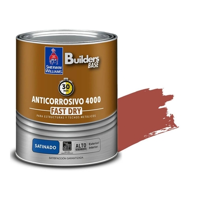 ANTICORROSIVO ALQUIDICO PARA METAL PARA USO EXTERIOR / INTERIOR ROJO SATINADO COLONIAL 4000