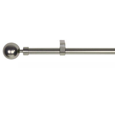 GALERIA DECORATIVA 19 mm x 120 cm - 210 cm METAL NIQUEL CABEZA REDONDA BALL