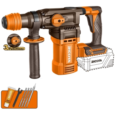 ROTOMARTILLO INALAMBRICO SDS PLUS 28 mm 25 V 4.5 J NO INCLUYE BATERIA Y CARGADOR