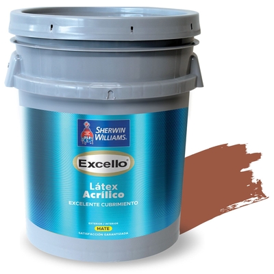 PINTURA LATEX PARA USO EXTERIOR / INTERIOR ROJO LADRILLO QUEMADO EXCELLO LATEX