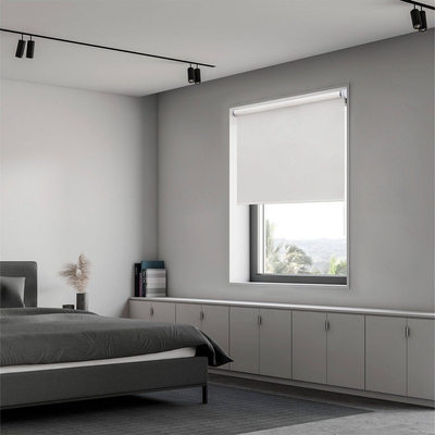 CORTINA ROLLER BLACKOUT 80 cm/76 cm x 160 cm POLIESTER BLANCO ASTELLA