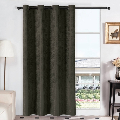 CORTINA PARA SALA 140 cm x 229 cm CHOCOLATE RODANO BLACKOUT