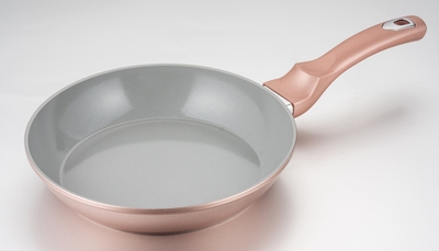 SARTEN 28 cm CERAMICA ROSADO-GRIS