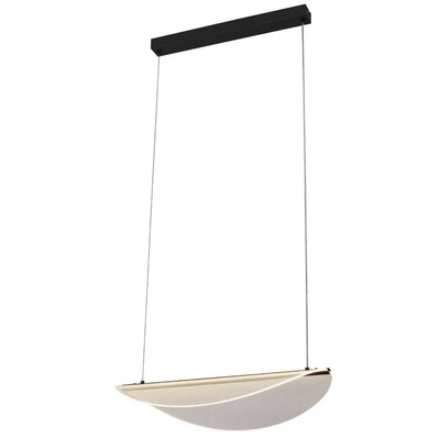 LAMPARA PENDANT LED 16 W LUZ CALIDA NEGRO