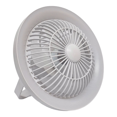VENTILADOR MESA RECARGABLE BLANCO 20.5 cm x 20.5 cm x 25.5 cm