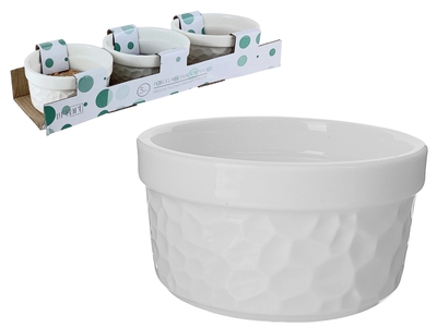 SERVIDOR 160 mL CERAMICA BLANCO REDONDO
