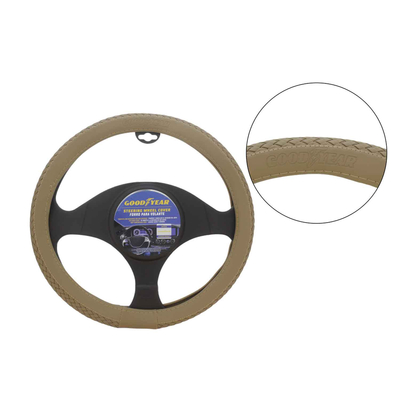 FORRO TIMON PARA AUTO 38 cm CREMA LISO