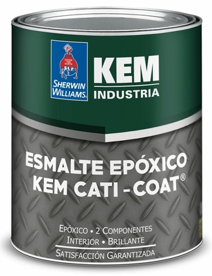PINTURA ESMALTE EPOXICO INDUSTRIAL BLANCO BRILLANTE KEM CATI COAT PARTE A