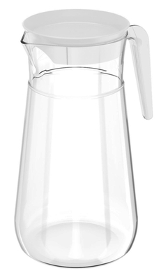 PICHEL 1.8 L PLASTICO TRANSPARENTE CON TAPA BLANCO
