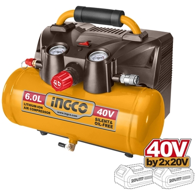 COMPRESOR AIRE ELÉCTRICO INALAMBRICO BARE TOOL 6 L 40 V NO INCLUYE BATERIA Y CARGADOR 6 L