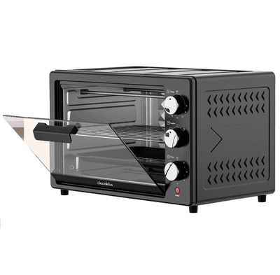 HORNO TOSTADOR 1 000 W 22 L ACERO INOXIDABLE NEGRO