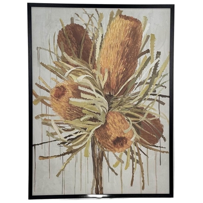 CUADRO DECORATIVO 120 cm x 90 cm BANKSIA CAFE-VERDE