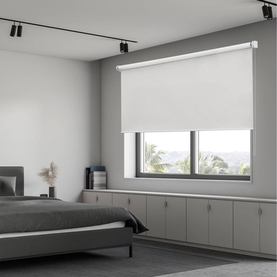 CORTINA ROLLER BLACKOUT 140 cm/136 cm x 160 cm POLIESTER BLANCO ASTELLA