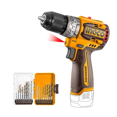 TALADRO INALAMBRICO + SET DE BROCAS 16 V 60 N.m 57.60 rad/s / 209.44 rad/s (550 rpm/2 000 rpm) BATERIA/CARGADOR