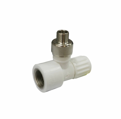 VALVULA DE CONTROL A LA PARED 12.7 mm (1/2 in) PLASTICO CON ADAPTADOR 9.53 mm (3/8 in) METALICO