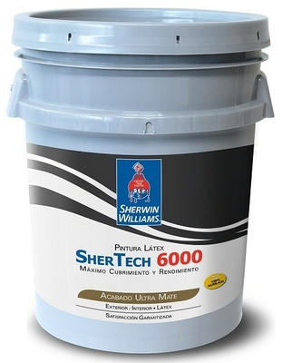 PINTURA LATEX PARA USO EXTERIOR / INTERIOR BASE ULTRA BLANCO SHER TECH 6000