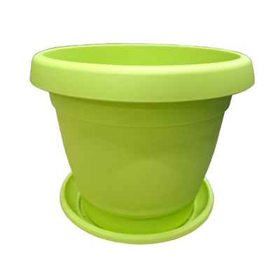 MACETA 22 cm x 17 cm PLASTICO VERDE LIMA CARMEL