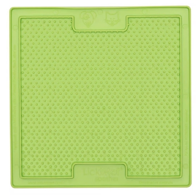 PLATO FLEXIBLE PARA PERRO 23 cm x 20 cm CAUCHO VERDE ALIMENTACION LENTA