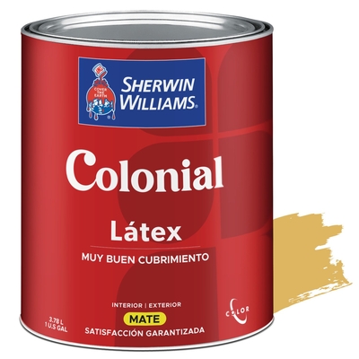 PINTURA LATEX PARA USO EXTERIOR / INTERIOR AZAFRAN COLONIAL LATEX