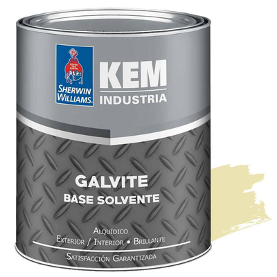 PINTURA BASE SOLVENTE PARA METAL SATINADO GALVITE
